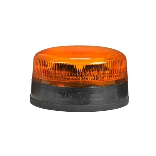 9-33V LOW PROFILE EUROTECH II LED STROBE/ROTATOR AMBER MAGNET - NARVA