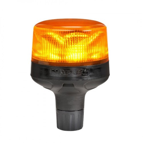 9-33V SHORT PROFILE EUROTECH II LED STROBE/ROTATOR AMB POLE - NARVA