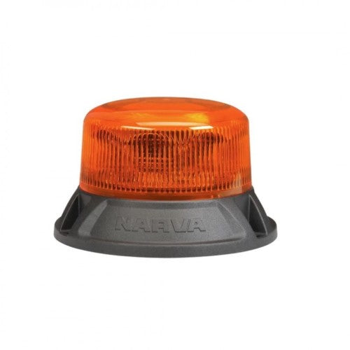 9-33V SHORT PROFILE EUROTECH HD LED STROBE/ROTATOR AMB FLANGE - NARVA