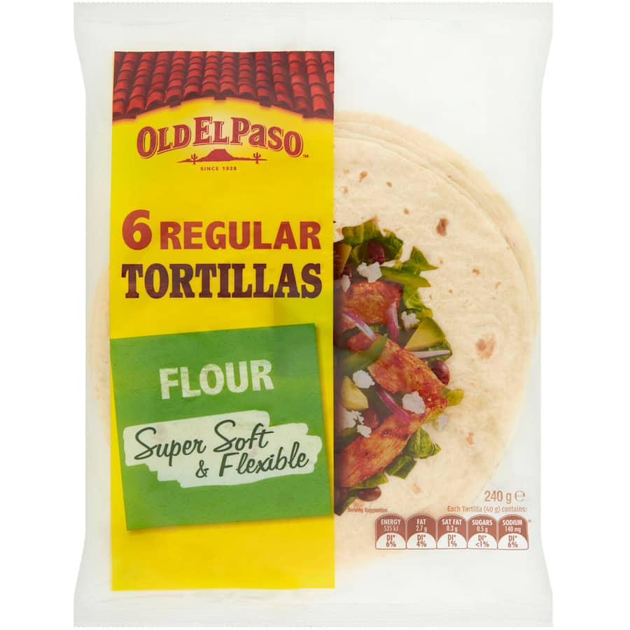 Old El Paso Tortillas Regular 6pack