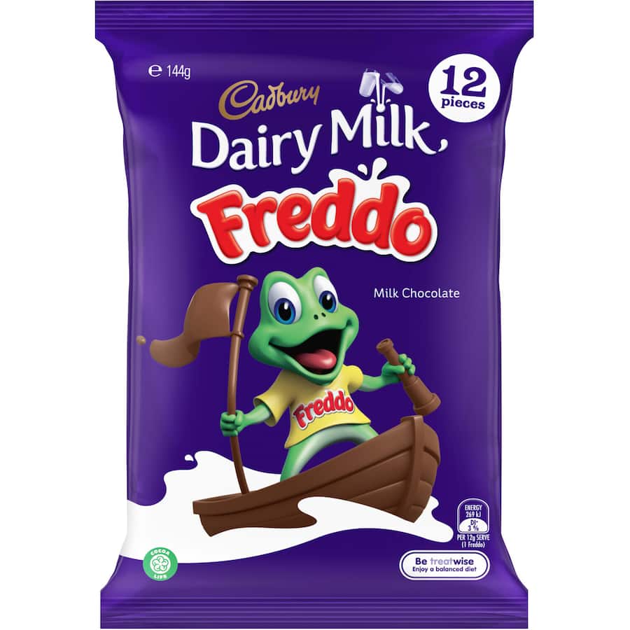 Cadbury Freddo Chocolate Sharepack Dairy Milk 144g bag 12pack