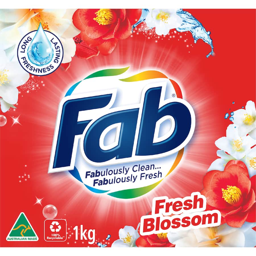 Fab Laundry Powder Fresh Blossoms 1kg