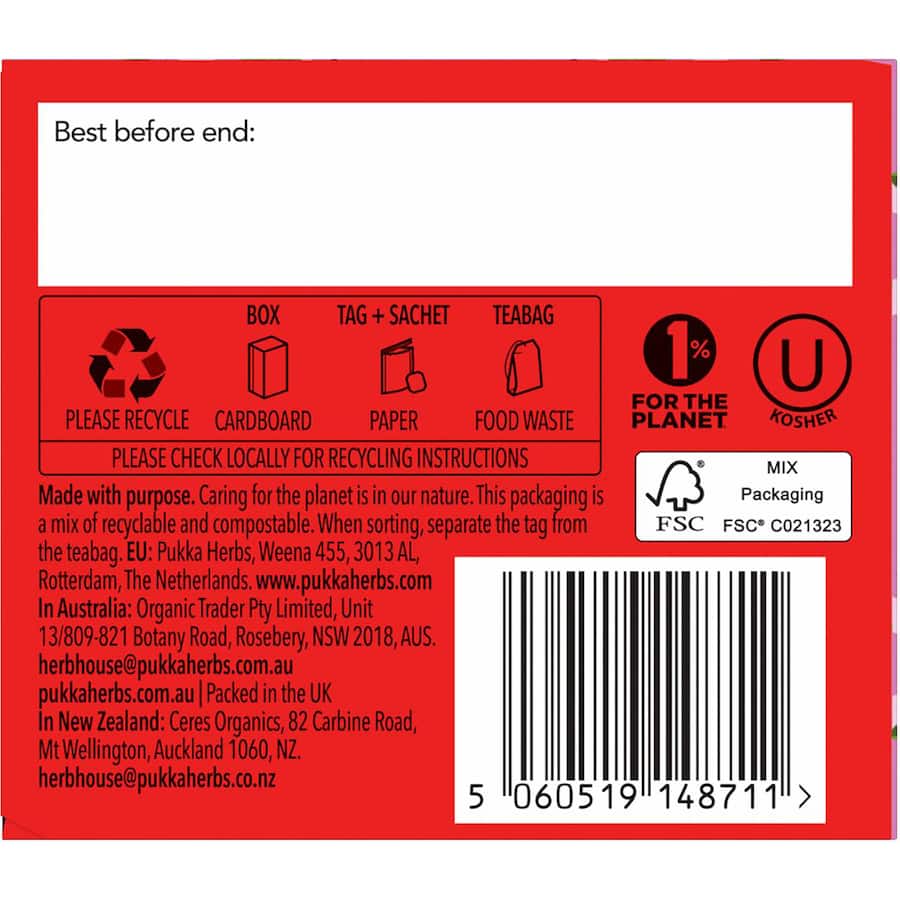 Pukka Tea Bags Morning Berry 20 pack