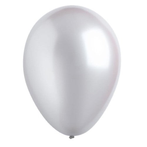 Latex Balloons 30cm Bulk Pack of 200 Metallic Silver