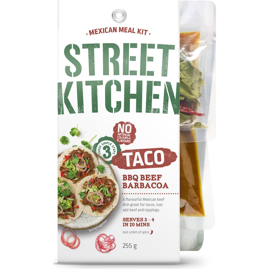 Street Kitchen Mexico Barbacoa Kit Bbq Beef 255g