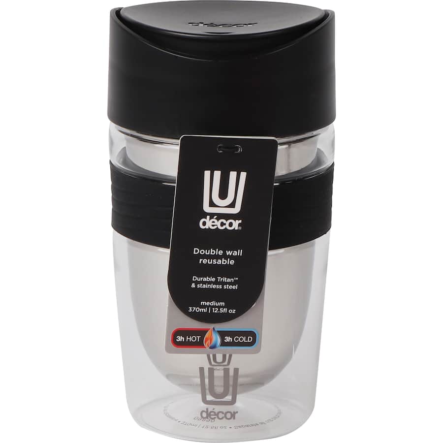 Decor Tritan Travel Cup Double Wall Reusable 370mL
