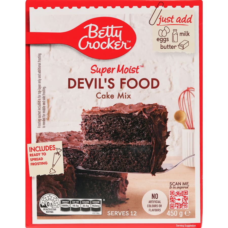 Betty Crocker Cake Mix Devils Food 450g