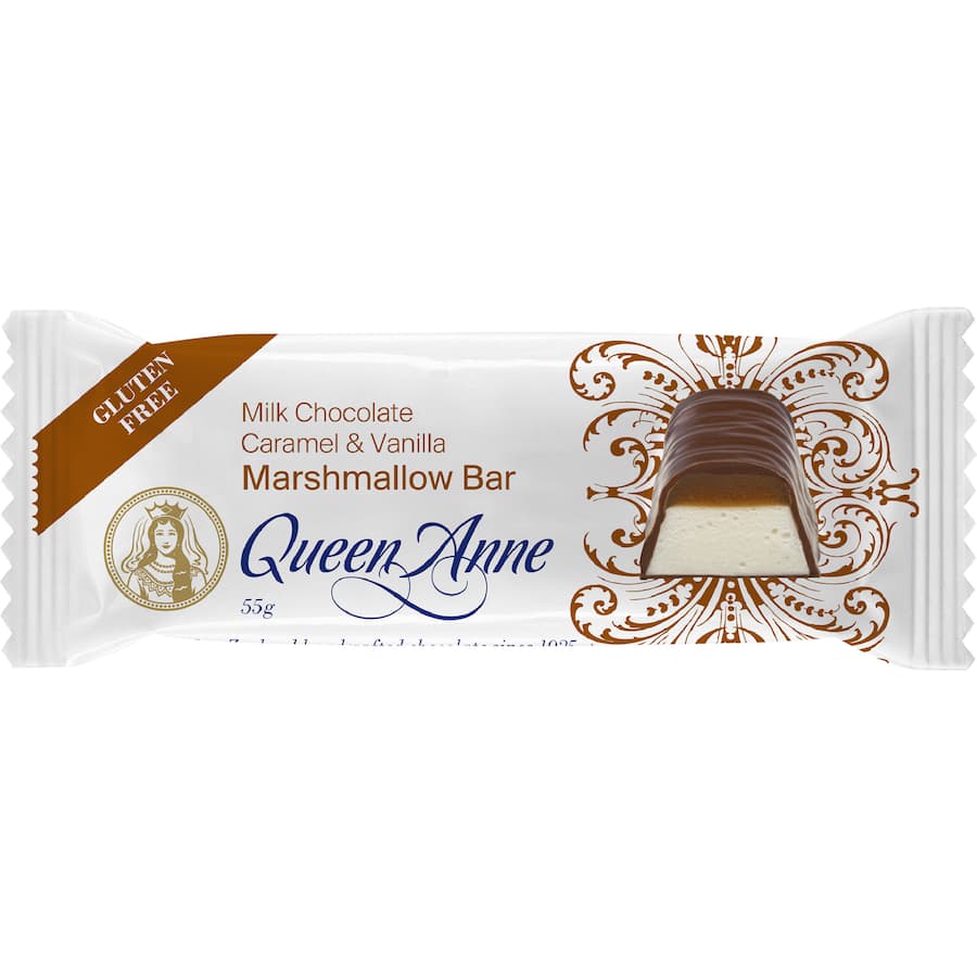 Queen Anne Chocolate Bar Marshmallow Milk Choc 55g