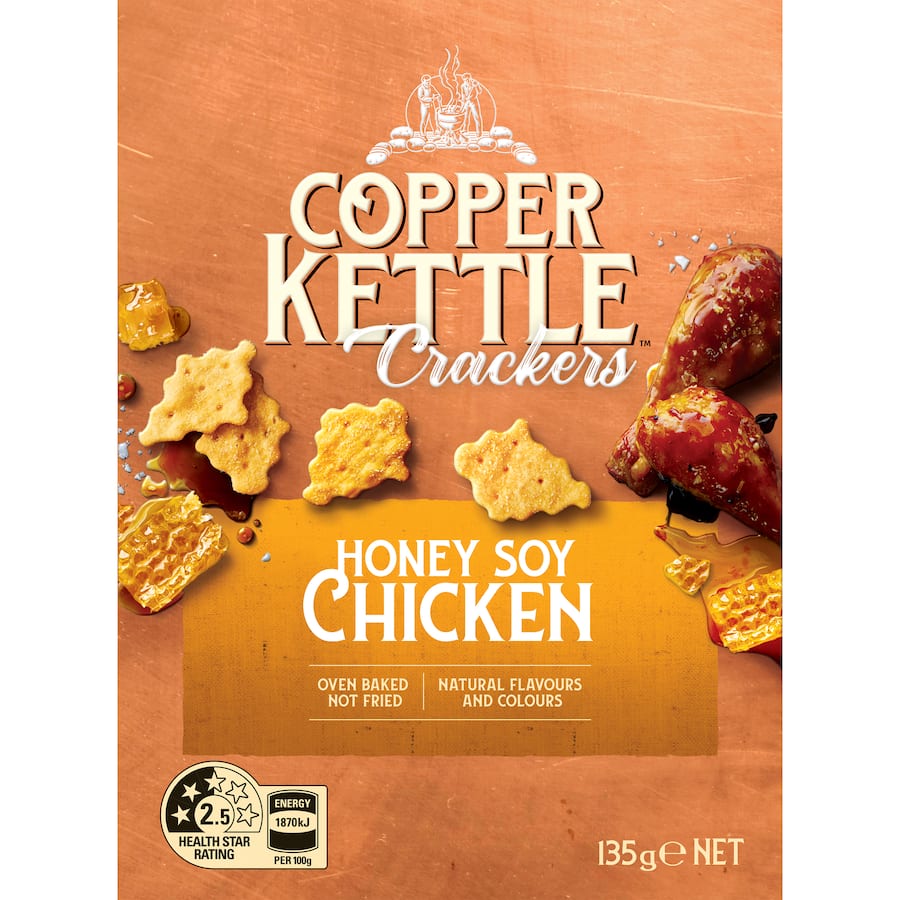 Copper Kettle Crackers Honey Soy Chicken 135g