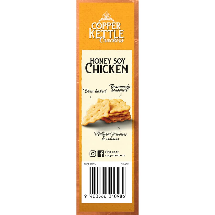 Copper Kettle Crackers Honey Soy Chicken 135g