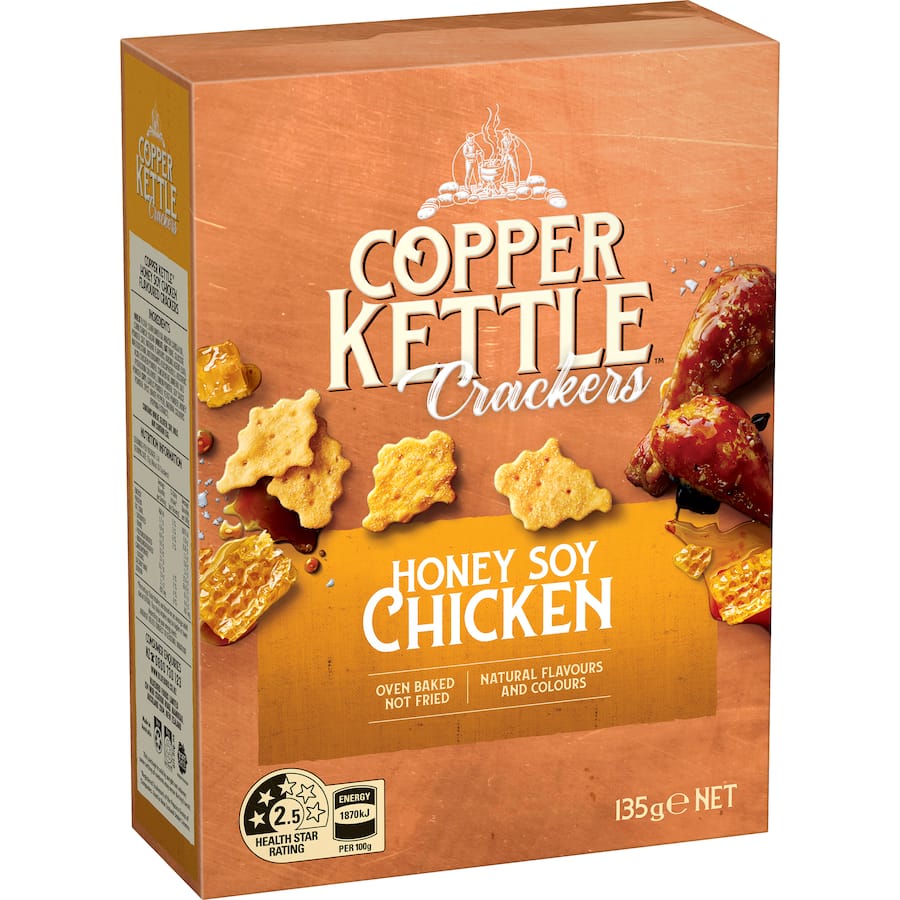 Copper Kettle Crackers Honey Soy Chicken 135g