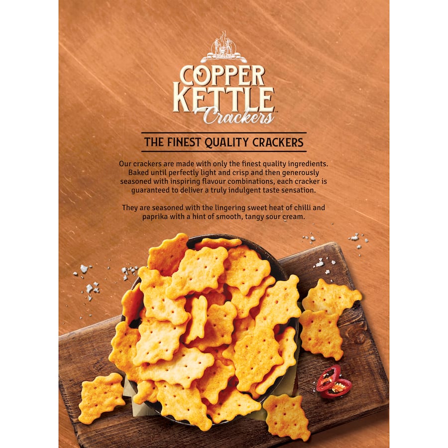 Copper Kettle Crackers Sweet Chilli & Sour Cream 135g