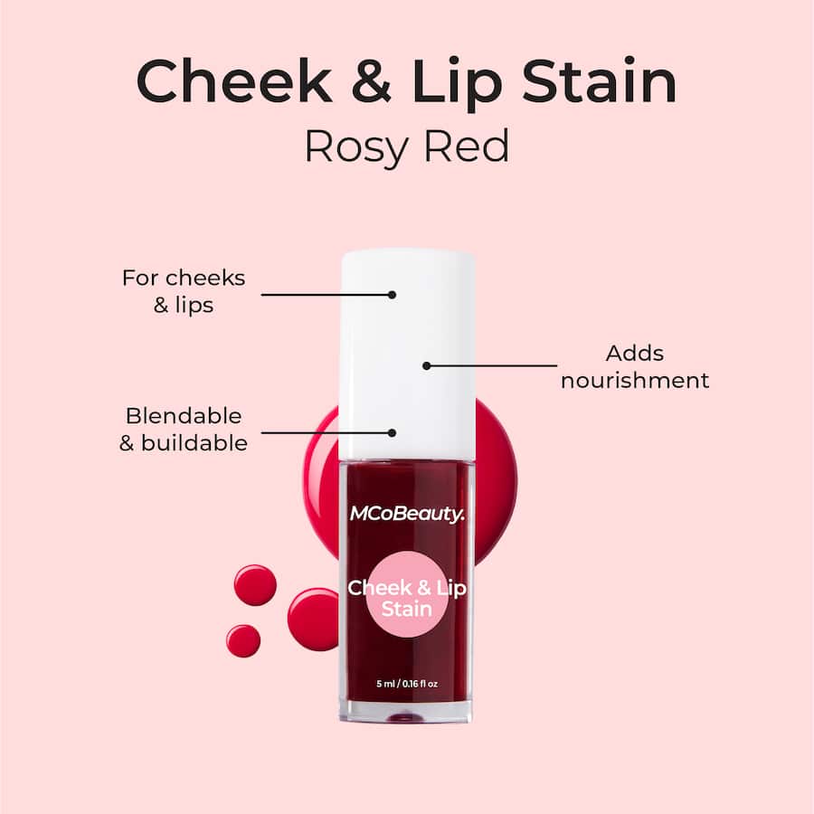 Mcobeauty Cheek & Lip Stain Rosy Red 5mL