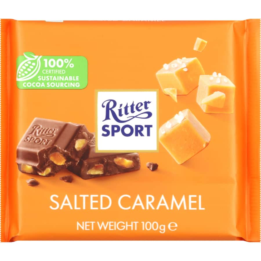 Ritter Sport Chocolate Salted Caramel Block 100g