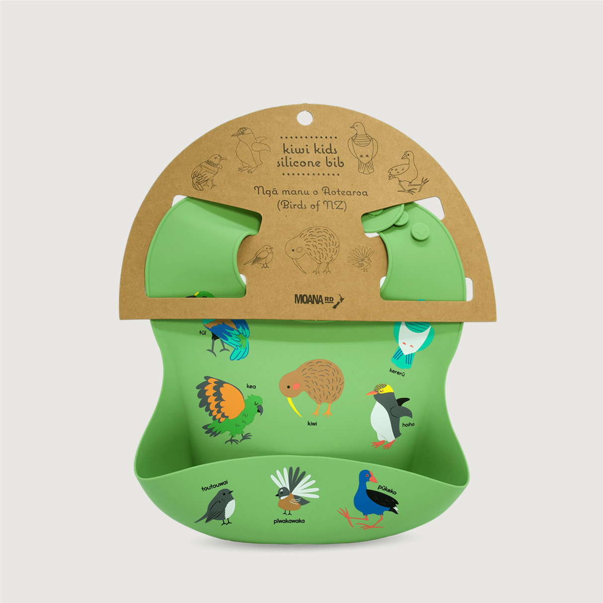 Moana Road - Silicone Bib - NZ Birds