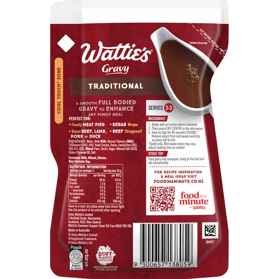 Wattie's Liquid Gravy Traditional Pouch 165g