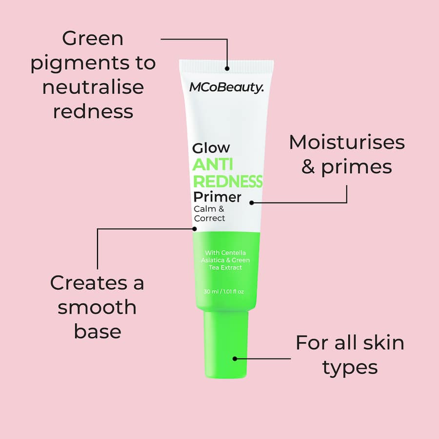 Mcobeauty Glow Primer Anti Redness 30mL