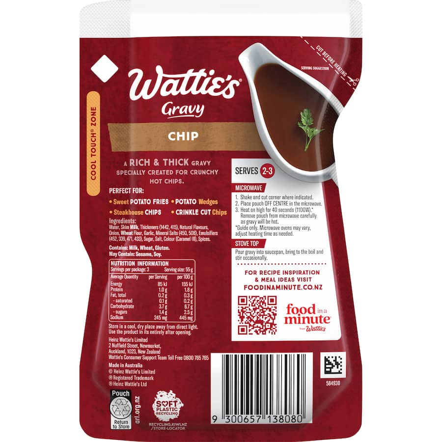 Wattie's Liquid Gravy Chip Pouch 165g