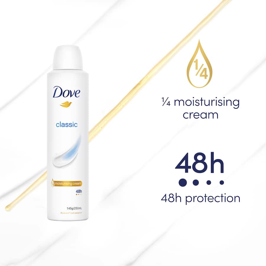 Dove Antiperspirant Aerosol Aerosol Classic 250mL