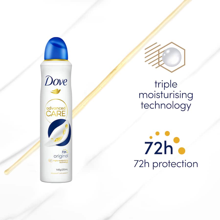 Dove Advanced Care Antiperspirant Aerosol Original 250mL