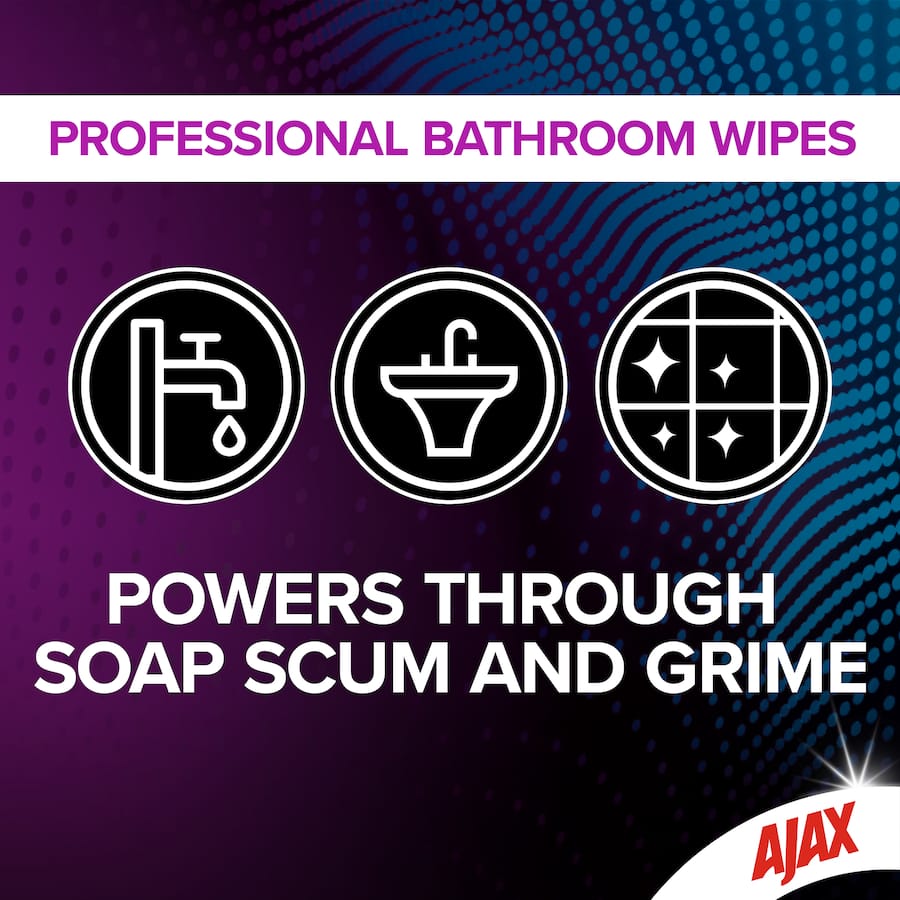 Ajax Professional Bathroom Wipes 90pack