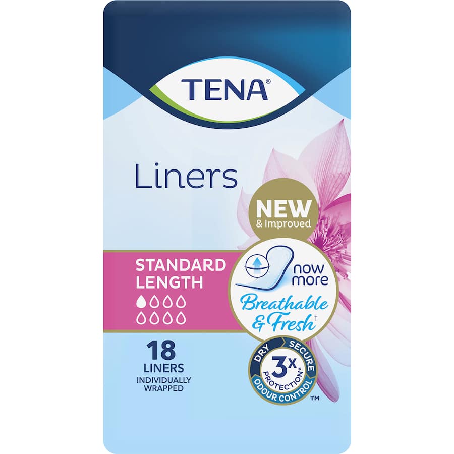 Tena Liners Standard Length 18pack