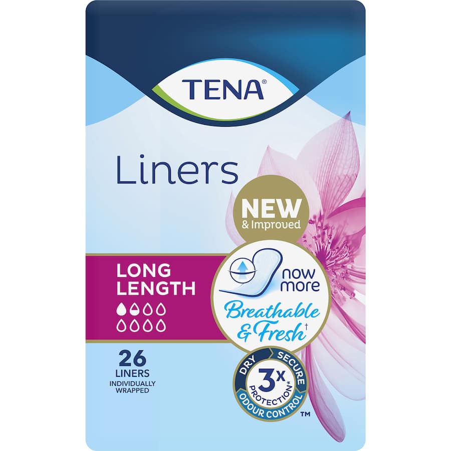 Tena Liners Long Length 26pack