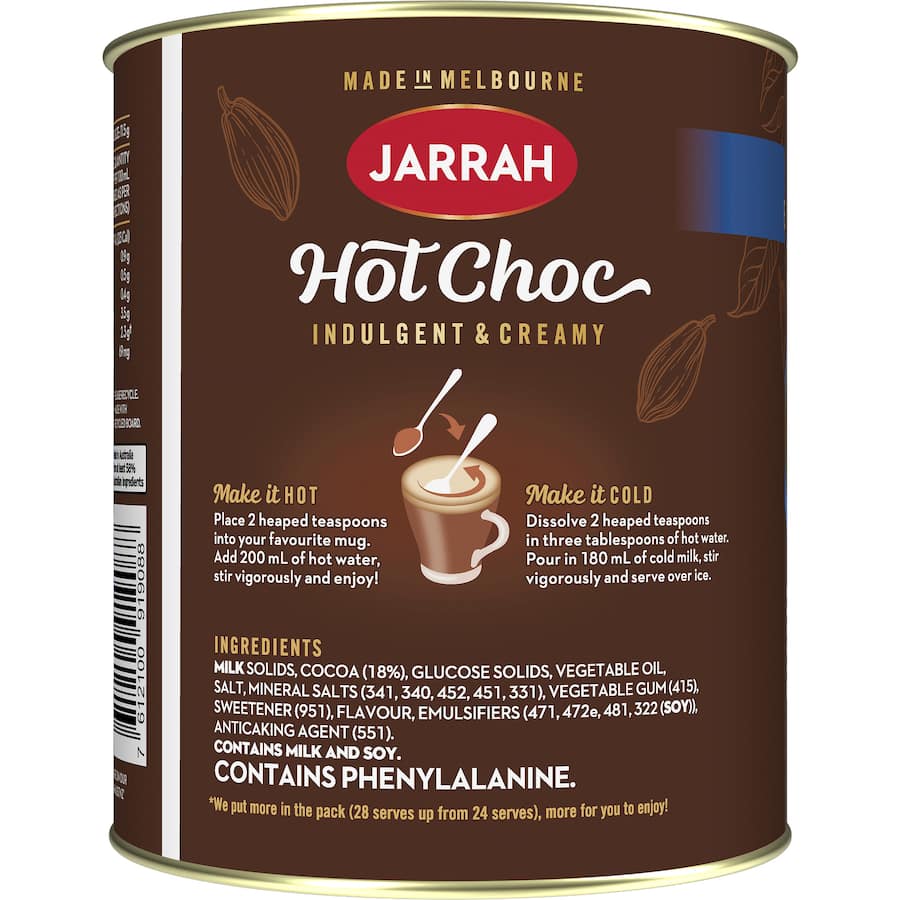 Jarrah Hot Chocolate 322g