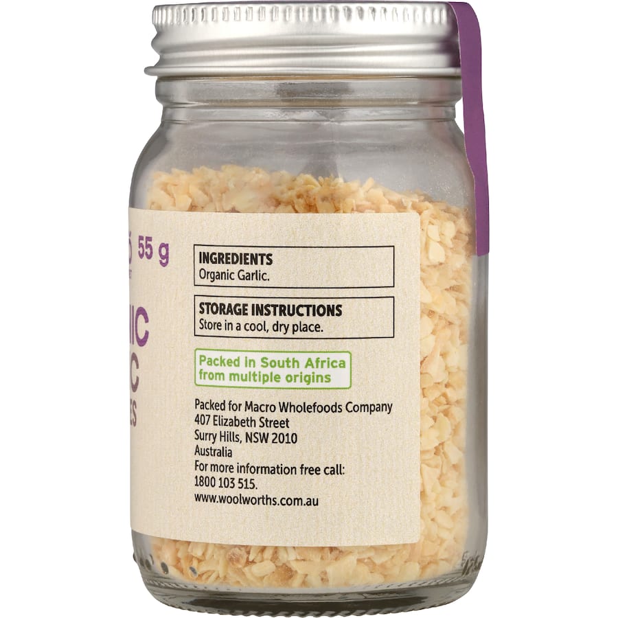 Macro Organic Garlic Granules 55g