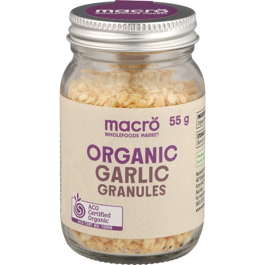 Macro Organic Garlic Granules 55g