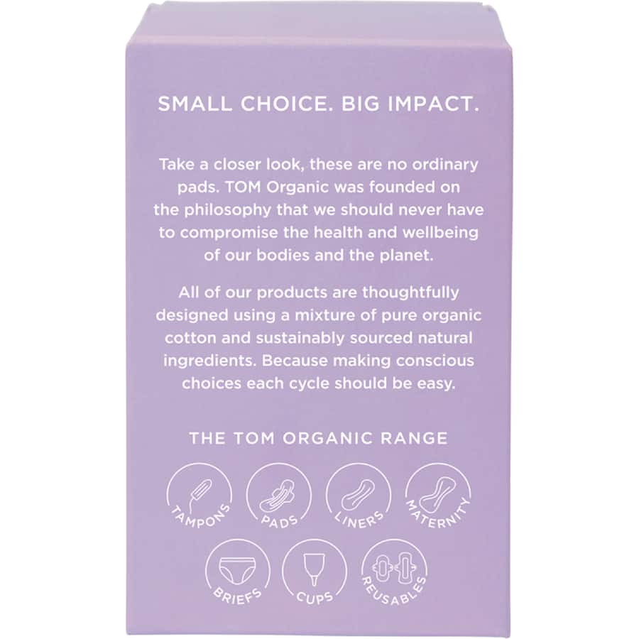 Tom Organic Pads Ultra Thin Overnight 8pack