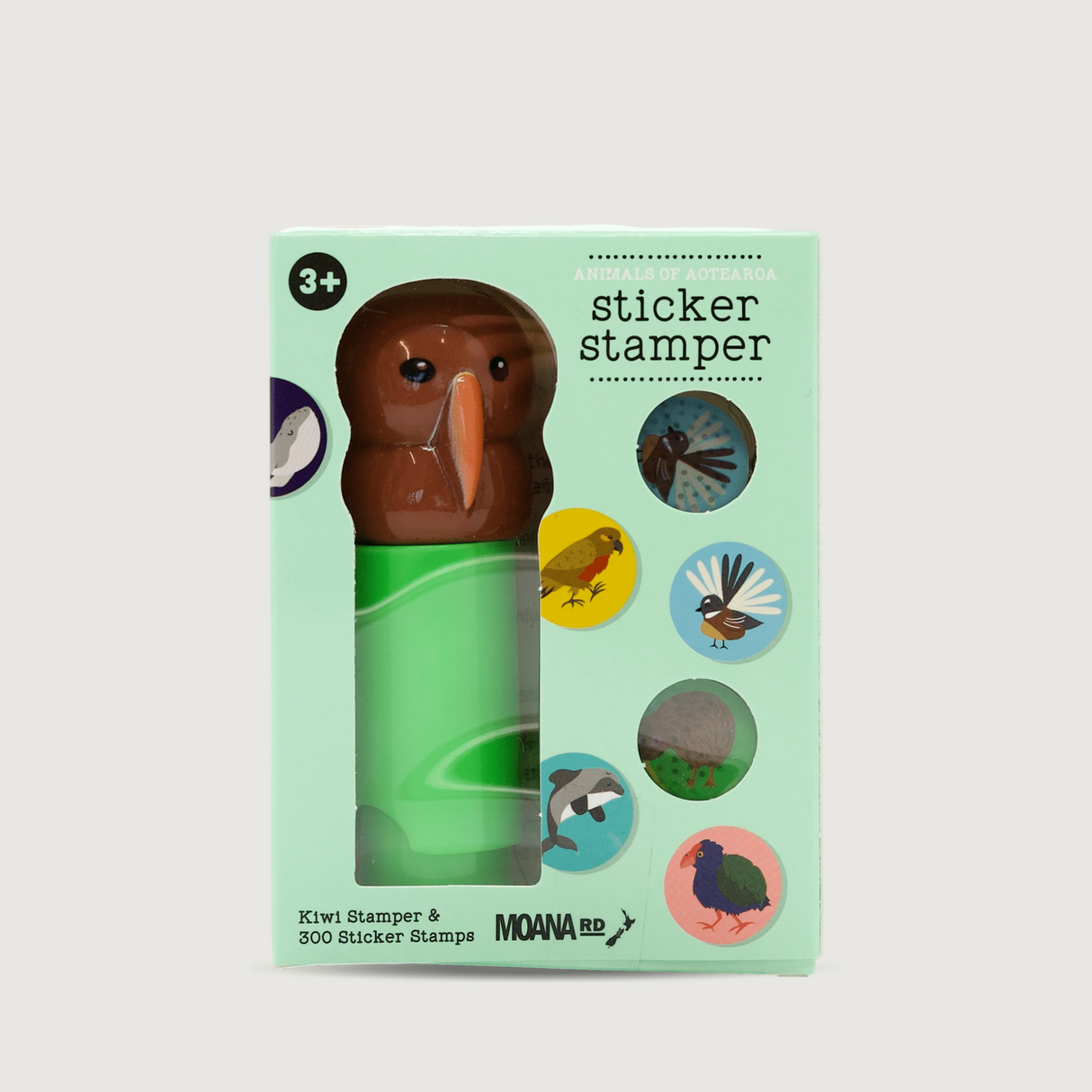 Moana Road - Kiwi Sticker Stamper - Animals of Aotearoa - Pack of 6