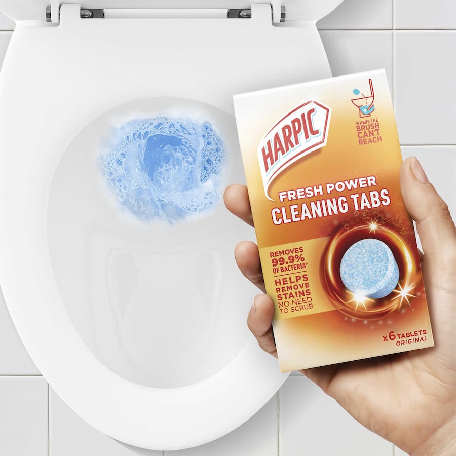 Harpic Toilet Cleaner Fresh Power Cleaning Tabs 6 pack