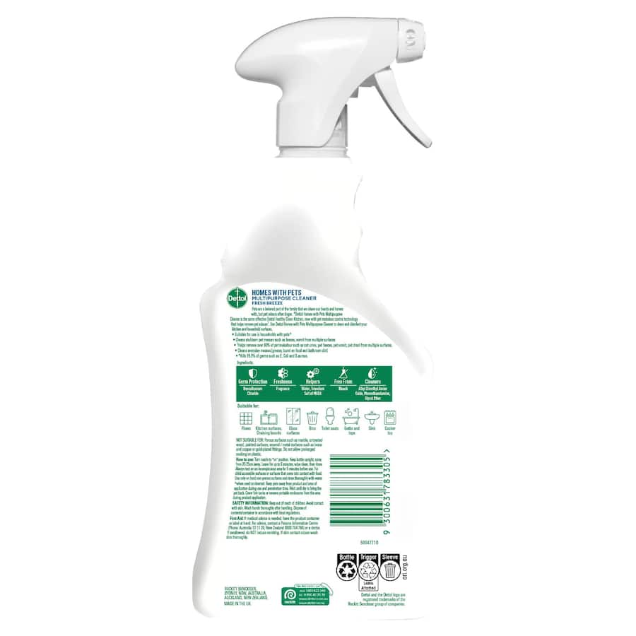 Dettol Multipurpose Cleaner Homes With Pets Trigger 750mL