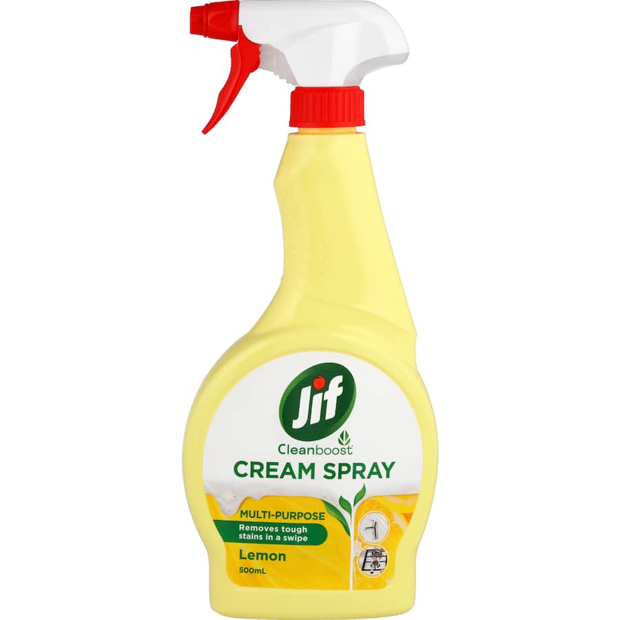Jif Clean Boost Cream Spray Multi-purpose, Lemon 500mL