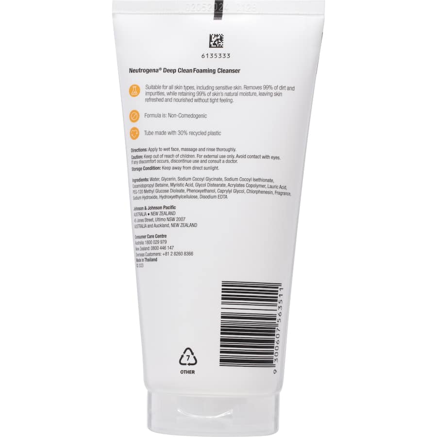 Neutrogena Deep Clean Foaming Cleanser 150g