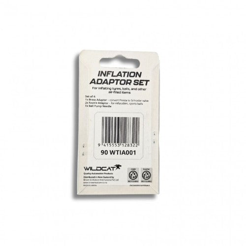 TYRE INFLATOR ADAPTOR SET (4 PIECES) - WILDCAT