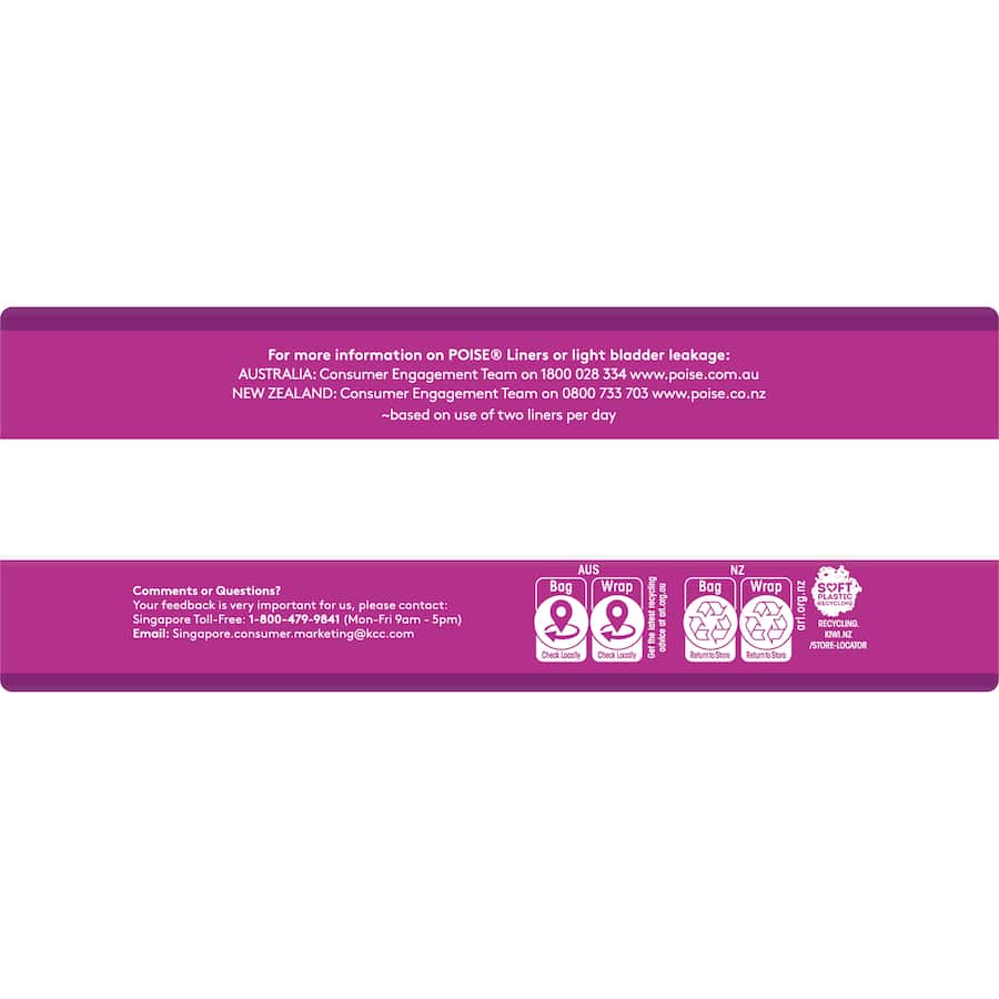 Poise Liners Regular Value Pack 52pack