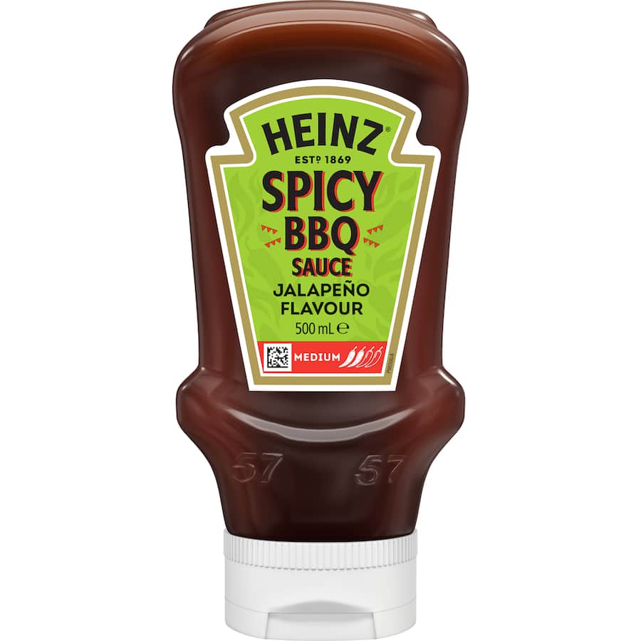 Heinz Bbq Sauce Spicy Jalapeno Bottle 500mL