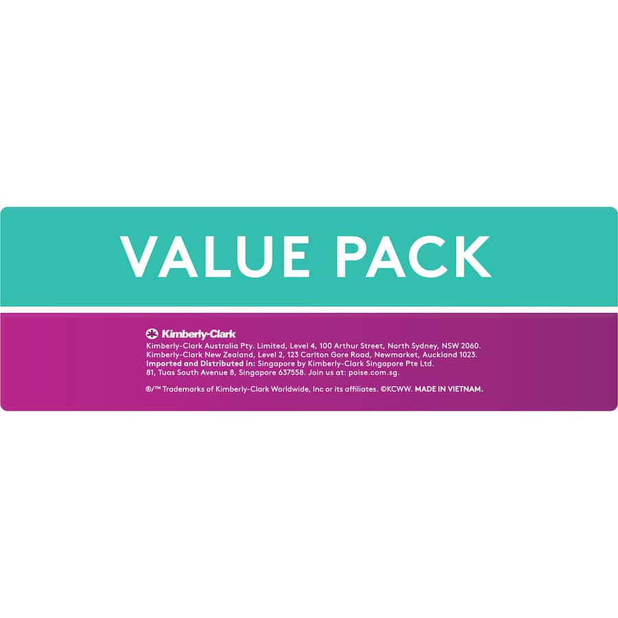 Poise Liners Extra Long Value Pack 44pack