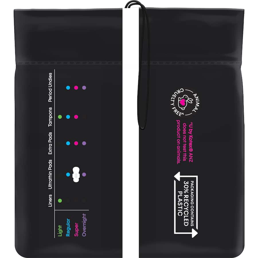 U By Kotex Pads Ultrathins Super Value Pack 18pack