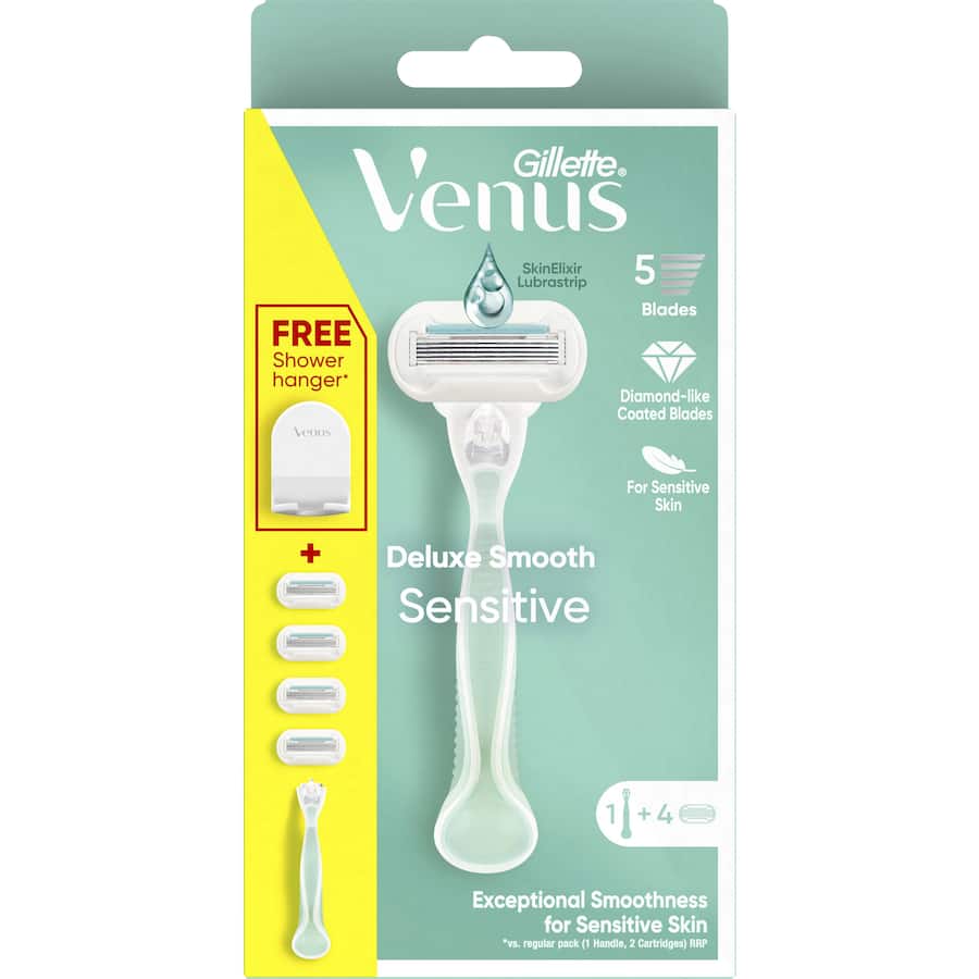 Gillette Venus Deluxe Smooth Razor With 4 Blades 1pack