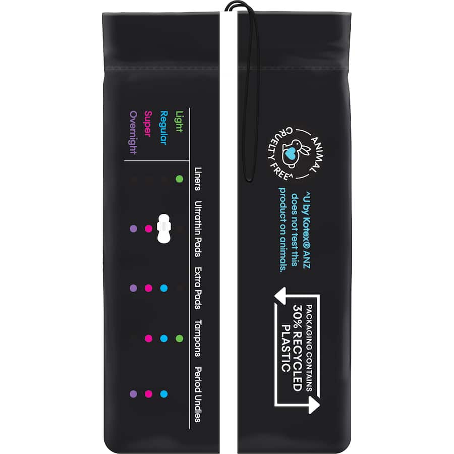 U By Kotex Pads Teen Regular With Wings 14pack