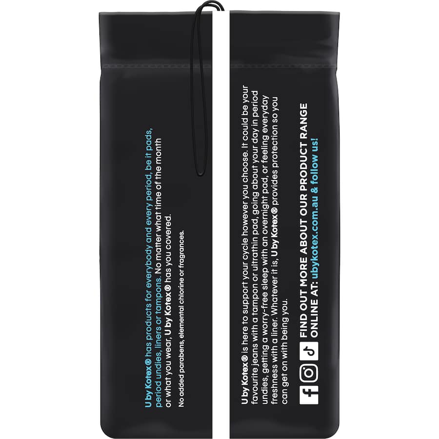 U By Kotex Pads Teen Regular With Wings 14pack