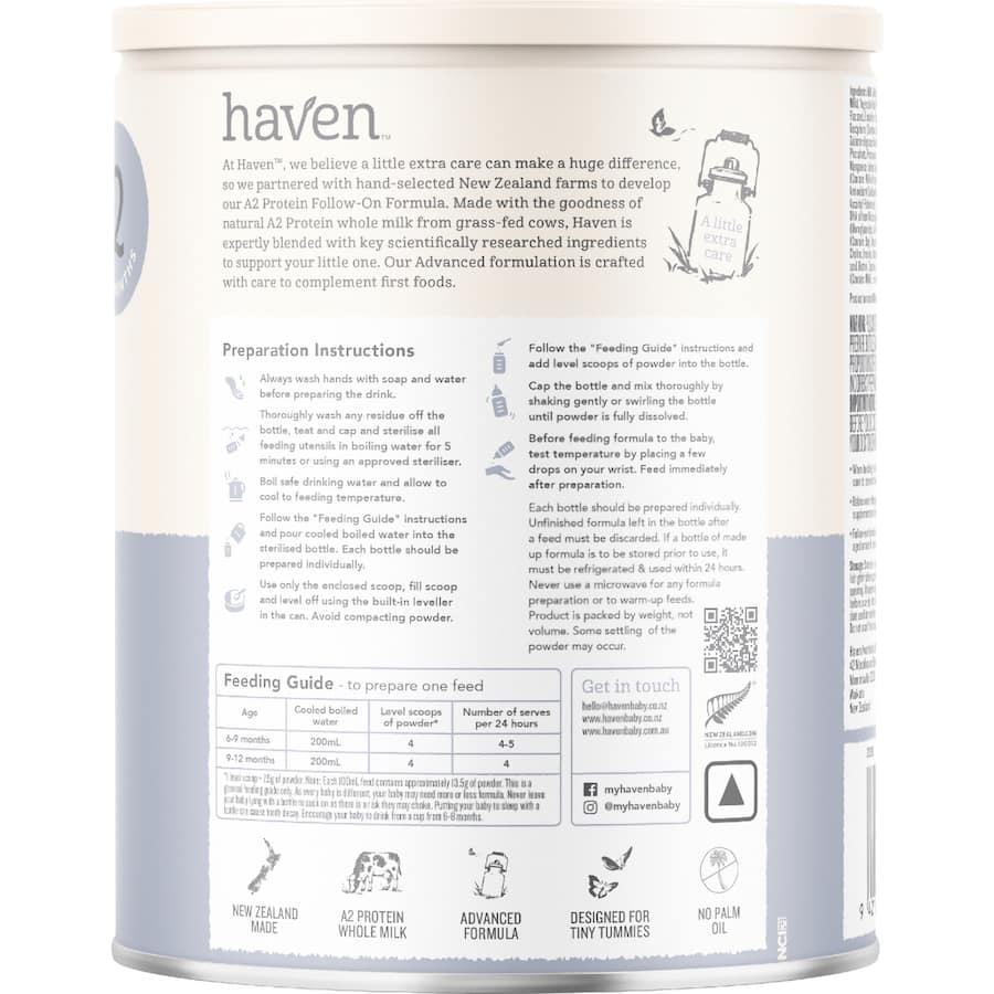 Haven A2 Stage 2 Follow On Formula From 6-12 Months 800g