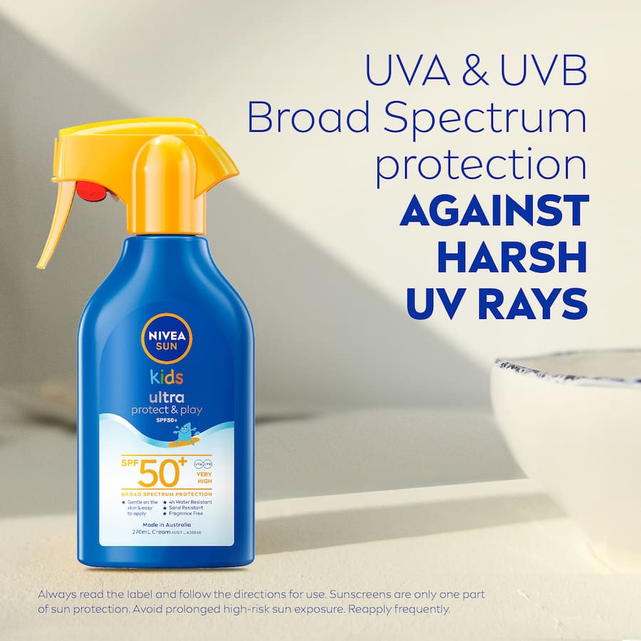Nivea Sun Kids Sunscreen Ultra Protect & Play Spf50+ Spray 270mL