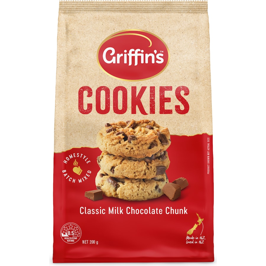 Griffins Cookies Classic Milk Chocolate 200g