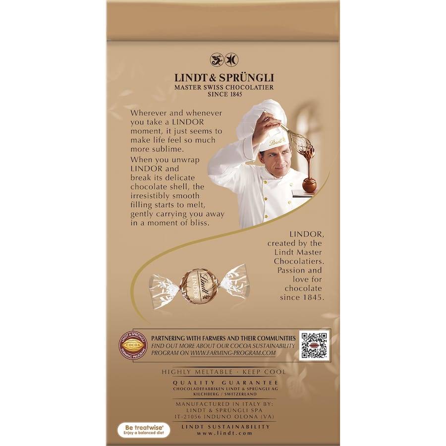 Lindt Lindor Chocolate Sharepack Irish Cream