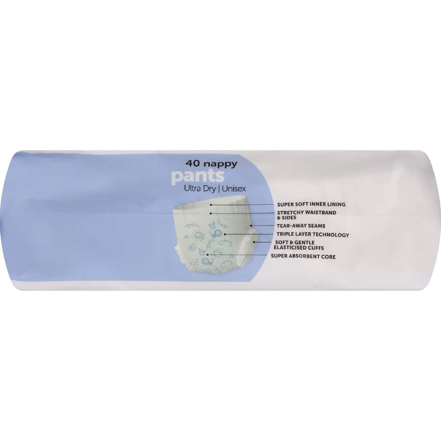 Little One's Bulk Nappy Pants Walker Boys & Girls 13-18kg Size 5 40pack