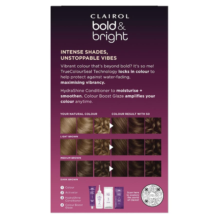Clairol Bold & Bright Hair Colour Brown Sugar 50 1pack